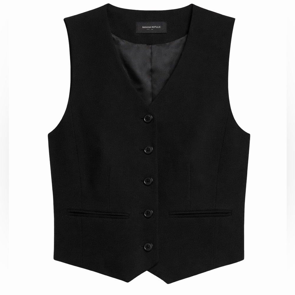 Women’s Banana Republic Black wool Vest size 18 plus